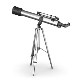Telescope Icon Free Png 256x256, 27.23 KB, Telescope PNG Download
