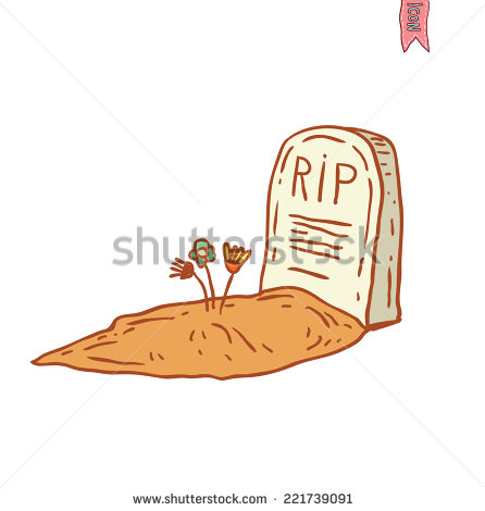 Tombstone halloween icon vector illustration stock vector
