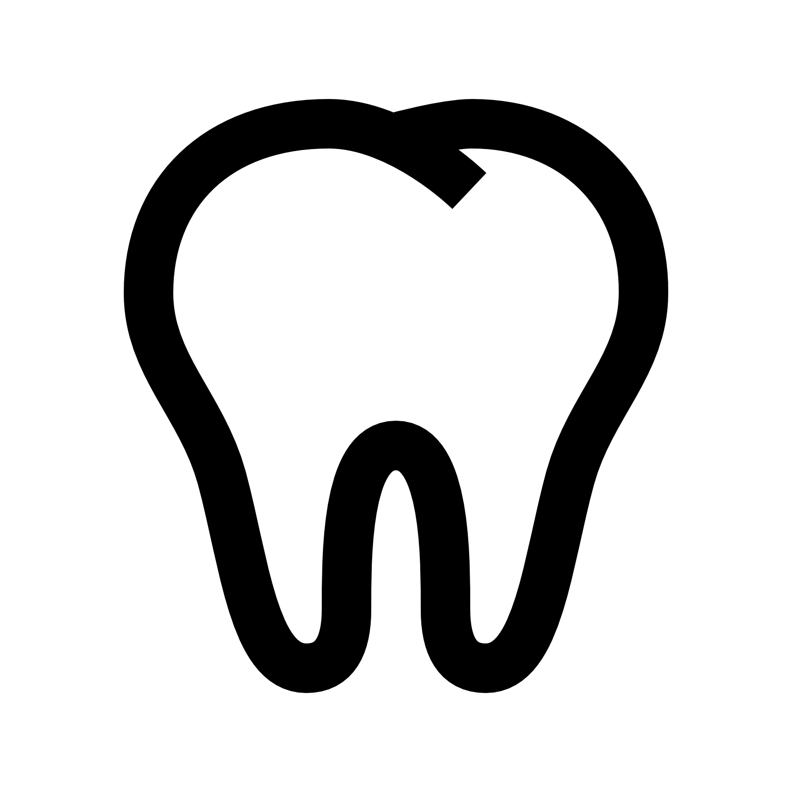 Tooth Icon, Transparent Tooth.PNG Images & Vector - FreeIconsPNG