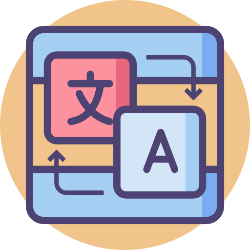 Language Translation and Localization Icon PNG