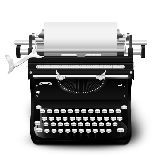 Typewriter Vintage Icon PNG Transparent Background Free 