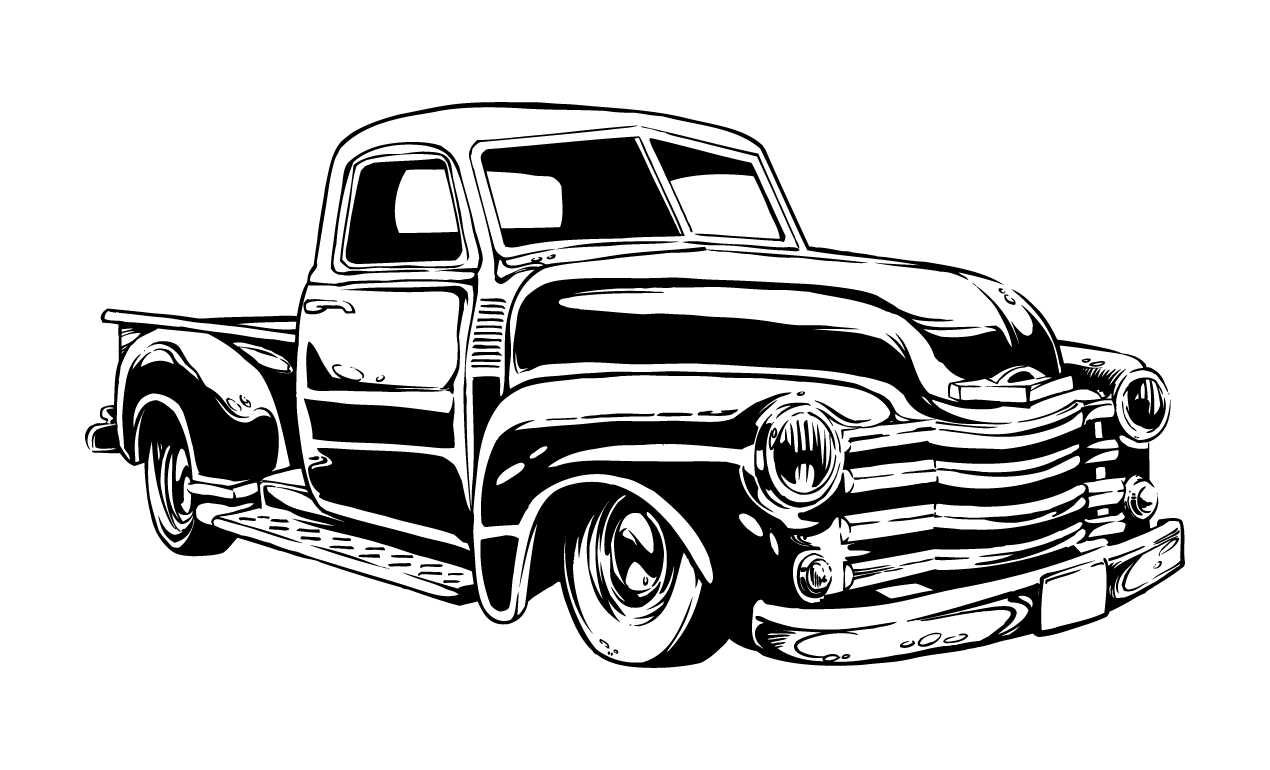 Free Free 296 Silhouette Vintage Truck Svg Free SVG PNG EPS DXF File.