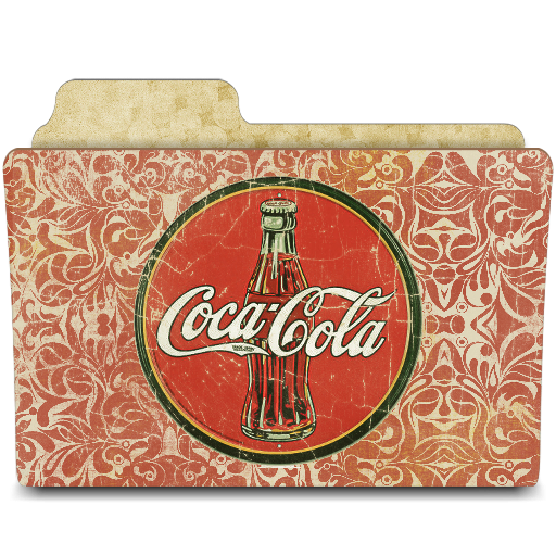 vintage coca cola folder icon png