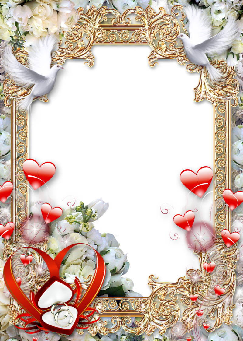 Wedding Frame Clipart PNG Transparent Background, Free Download #35191