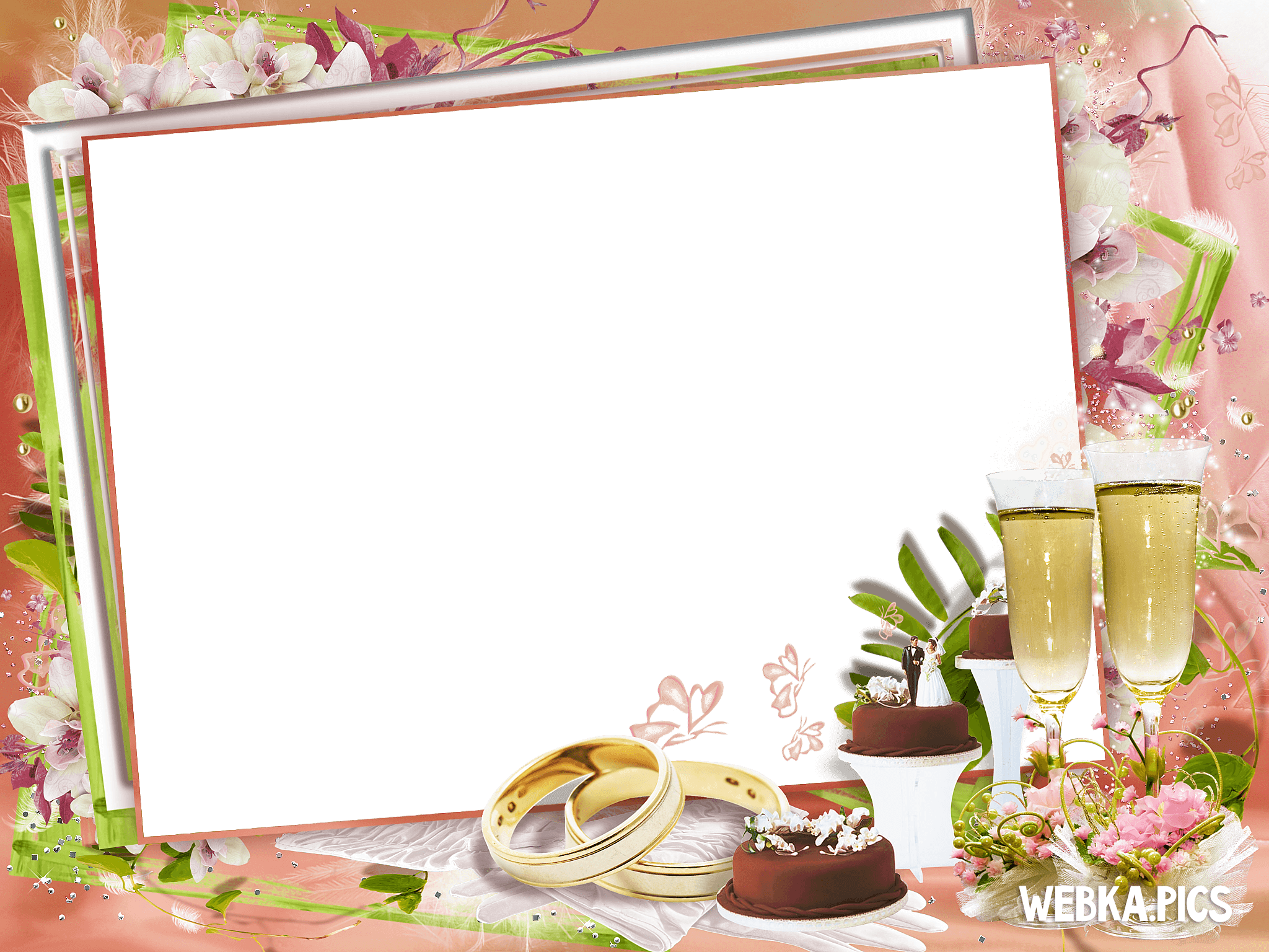 Picture Wedding Frame PNG Transparent Background, Free Download #35199