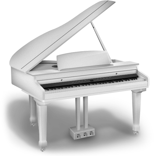 White piano icon