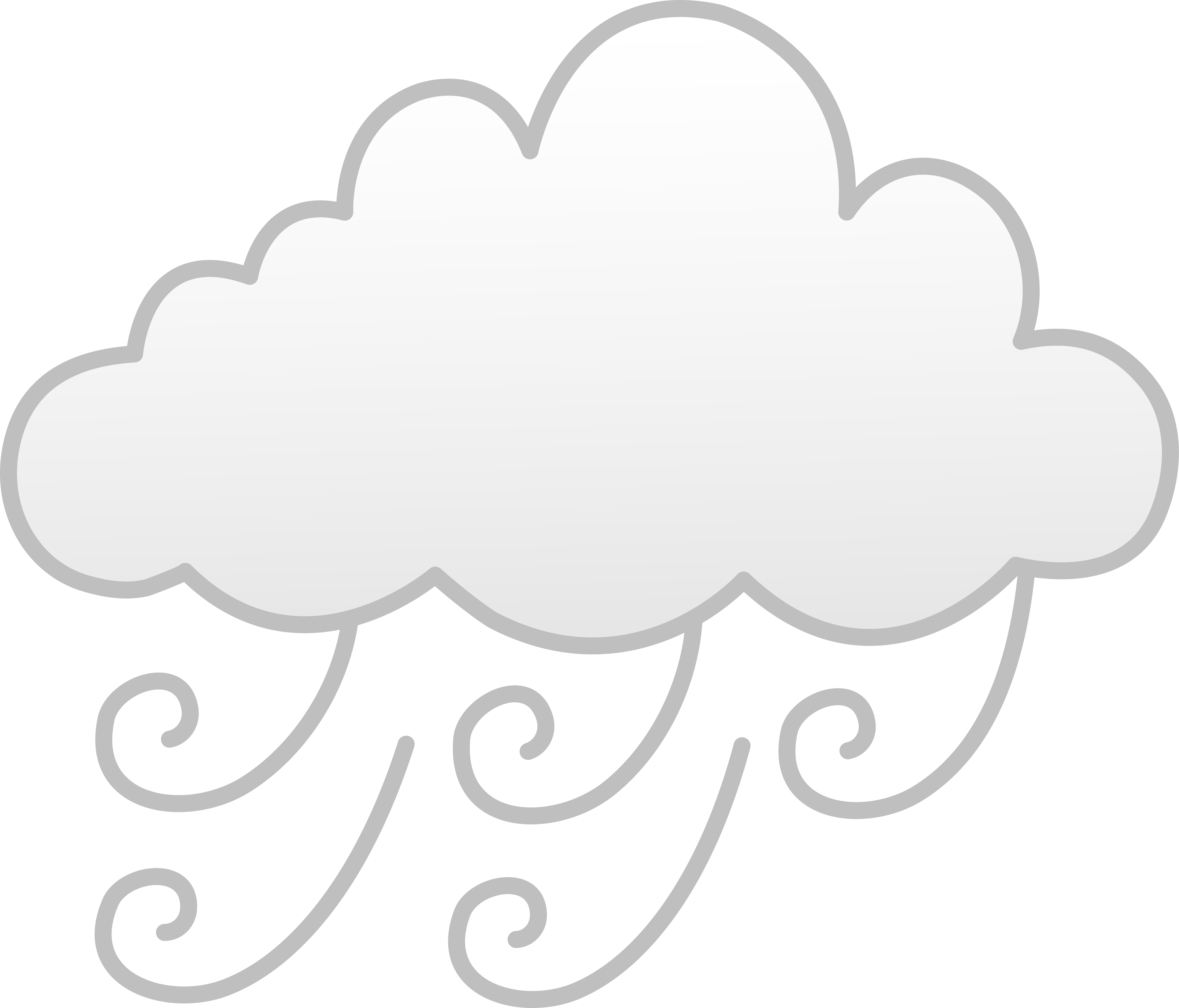 Windy or Foggy Weather Background