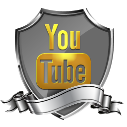 Youtube Shield Badge Social Icon